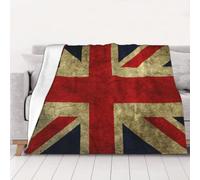 AUBKFELD British Flag Printed Flannel Blanket 200x150 CM, Soft & Warm Throw Blanket for Sofa/Couch/Bed/Car, Gifts for Audlts Women Men