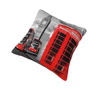 AUBKFELD England Uk London Telephone Printed Cushion Covers 30x30 Cm Set Of 1 Pcs - Square Plush Pillow Cases Pillowcases For Sofa Bed Couch Home Office Car Decor