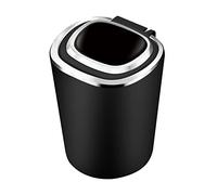 Aublinto Fashion Portable Ashtray Blue LED Light with Lid Ashtray Metal Liner Flame Retardant Car Ashtray