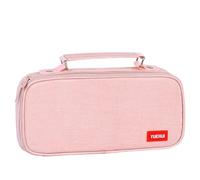 Aublinto Pencil Case Pencil Case Pencil Case Stationery Bag Stationery Bag Double Zip with Carry Handle Storage Bag for Pencils, pink, standard size