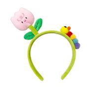 Aublinto Sunflowers Headband for Christmas Party Cute Headband Decorative Headband Flowers Daisy Headband Caterpillar Headpiece Women's Headband Hair Accessories
