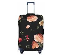 Aubnva Autumn Beautiful Floral Print Washable Travel Luggage Cover Personalized Suitcase Protector for Business Leisure