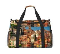 Aubnva beautiful Italy Print Ample Travel Large Capacity Hand Travel Bag Carry On Tote Foldable Travel Totes Bag