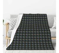 Aubnva Beautiful peacock picture Print Warm Blanket Couch Soft Blankets Thick Cozy Bedding Camping Traveling Living Room