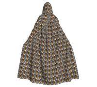 Aubnva Cityscape Paris Eiffel Tower France Print Lightweight And Breathable Unisex Cloak For Halloween Cosplay Full Length Hooded