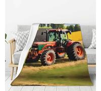 Aubnva Company Farm Tractors Print Warm Blanket Couch Soft Blankets Thick Cozy Bedding Camping Traveling Living Room