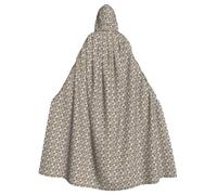 Aubnva Cute Horse Print Lightweight And Breathable Unisex Cloak For Halloween Cosplay Full Length Hooded