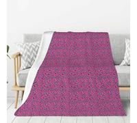 Aubnva Cute Leopard Print Warm Blanket Couch Soft Blankets Thick Cozy Bedding Camping Traveling Living Room