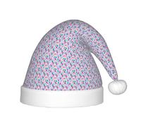 Aubnva Cute Nurse Print Christmas Hat for Children Holiday Xmas Cap Festive New Year Party Accessory