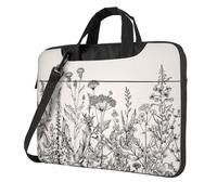 Aubnva Floral Herbs Botanical Engraving Print Lightweight Versatile Office Work Bag Stylish And Functional Laptop Bag Women Men