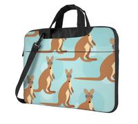 Aubnva Funny For Kangaroo Zoo Print Lightweight Versatile Office Work Bag Stylish And Functional Laptop Bag Women Men