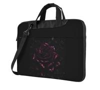 Aubnva Gothic Rose Print Lightweight Versatile Office Work Bag Stylish And Functional Laptop Bag Women Men