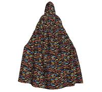 Aubnva I Love My Dog Dachshunds Print Men Women Hooded Cloak Comfortable Halloween Carnival Costume Christmas Theme