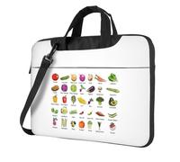 Aubnva Introduction Of Various Vegetables Print Lightweight Versatile Office Work Bag Stylish And Functional Laptop Bag Women Men