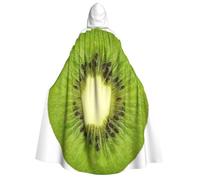 Aubnva Kiwi Slice Print Men Women Hooded Cloak Comfortable Halloween Carnival Costume Christmas Theme