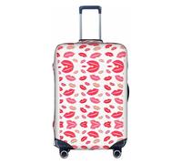 Aubnva Lips Print Washable Travel Luggage Cover Personalized Suitcase Protector for Business Leisure