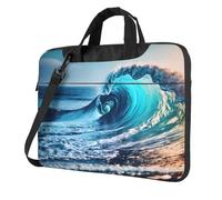 Aubnva Ocean Sea Wave Print Lightweight Versatile Office Work Bag Stylish And Functional Laptop Bag Women Men