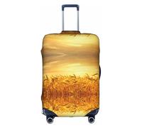 Aubnva Wheat Field Print Washable Travel Luggage Cover Personalized Suitcase Protector for Business Leisure