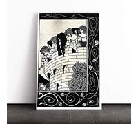 Aubrey Beardsley A Devil in Womans Likeness Canvas Print | Gallery Wrapped 30mm Frame Wall Art | 24x16 inches | Ready to Hang | Modern Picture | Living Room Bedroom Lounge Office