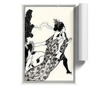 Aubrey Beardsley Nude Lady | Unframed Wall Art Print | Ready to Frame Poster | Modern Home Decor Picture | Artwork for Living Room, Bedroom, Kitchen or Office | A1 (59.4x84.1 cm)