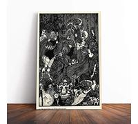 Aubrey Beardsley The Cave of Spleen Canvas Print | Gallery Wrapped 30mm Frame Wall Art | 24x16 inches | Ready to Hang | Modern Picture | Living Room Bedroom Lounge Office