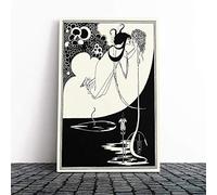 Aubrey Beardsley The Climax Canvas Print | Gallery Wrapped 30mm Frame Wall Art | 30x20 inches | Ready to Hang | Modern Picture | Living Room Bedroom Lounge Office