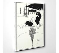 Aubrey Beardsley The Kiss of Judas Canvas Print | Gallery Wrapped 30mm Frame Wall Art | 30x20 inches | Ready to Hang | Modern Picture | Living Room Bedroom Lounge Office