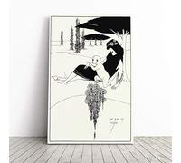 Aubrey Beardsley The Kiss of Judas Canvas Print | Gallery Wrapped 30mm Frame Wall Art | 30x20 inches | Ready to Hang | Modern Picture | Living Room Bedroom Lounge Office