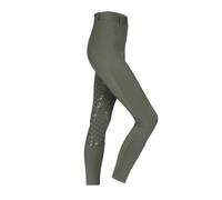 Aubrion Albany Ladies Riding Tights Deep Green - Small