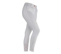 Aubrion Children's Thompson Competition Silicone Knee Patch Breeches - 13 - 14 Years · White