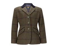 Aubrion Childs Saratoga Tweed Jacket - Green Check - Size: Age 10