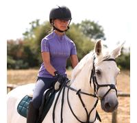 Aubrion Equestrian Young Rider Short Sleeve Base Layer - Purple - Size: Age 13-14