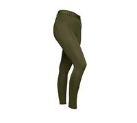 Aubrion Girl's Albany Horse Riding Tights in Green | Size: 7-8 Years Aubrion Green 7-8 Years