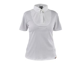 Aubrion Ladies Short Sleeve Tie Shirt White - Extra Extra Large