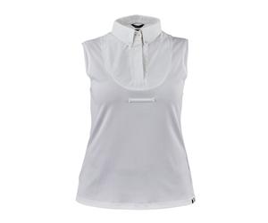 Aubrion Ladies Sleeveless Tie Shirt White - Extra Extra Small
