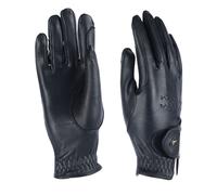 Shires Aubrion Ladies Leather Horse Riding Gloves in Black Medium, Black