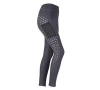 Aubrion Maids Coombe Riding Tights - Grey Stripe - Size: Age 11