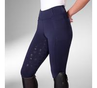 Aubrion Optima Ladies PX Riding Tights - Navy - Size: Small