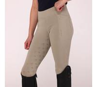 Aubrion Optima Young Rider GX Riding Tights Beige - 13/14 Years