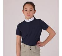 Aubrion Optima Young Rider LX Show Shirt Navy - 7/8 Years