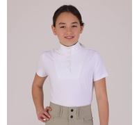 Aubrion Optima Young Rider MX Show Shirt White - 7/8 Years