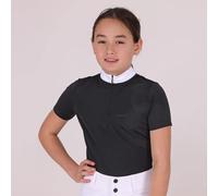 Aubrion Optima Young Rider QX Show Shirt Black - 11/12 Years