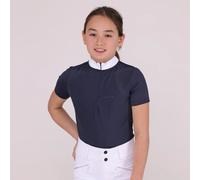 Aubrion Optima Young Rider QX Show Shirt Navy - 11/12 Years