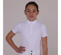 Aubrion Optima Young Rider QX Show Shirt White - 7/8 Years