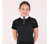Aubrion Optima Young Rider VX Show Shirt Black - 9/10 Years