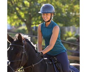 Aubrion React Ladies Sleeveless Tech Polo - Kingfisher - Size: Small