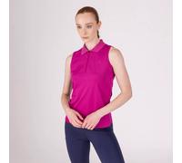 Aubrion React Sleeveless Tech Polo Fuchsia - Extra Extra Large