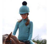 Aubrion React Young Rider Long Sleeve Base Layer - Green - Size: Age 11-12