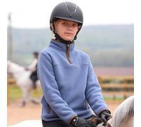 Aubrion Shires Children's Core Half Zip Fleece - Blue 11/12Yrs, Blue