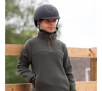 Aubrion Shires Children's Core Half Zip Fleece - Green 9/10Yrs, Green